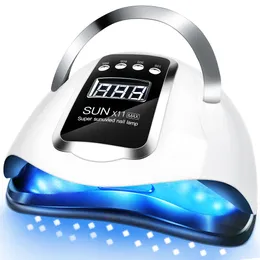 Nail Dryers 132w UV Lamp For Resin With 4Timer est Sun X11 Nail Lamp Dryer Smart Sensor Gel Lamps Upgraded Professional Nail Tools 230325
