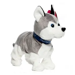 Giocattoli di peluche elettronici Walking Dog Cat Sound Control Robot s Cats Interactive Husky For Child 230327