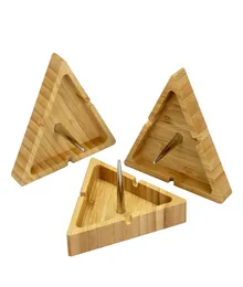 Smoking Accessories wooden triangular ashtray silicone pipe hookah portable ashtray5446919