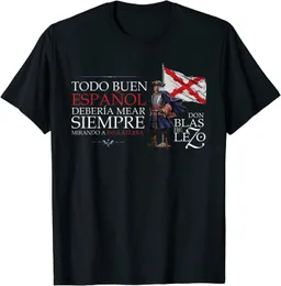 メンズTシャツBlas de Lezo Frase Camiseta Men Tシャツ半袖カジュアル100％コットンOネック夏の男性服230327