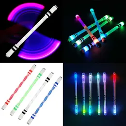 LED RAVE Toy Luminous Spinning Pen LED Light Finger Rotating Gaming Trick Decompression Release Brain Training Gift For Kids Adults Y2303