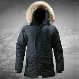 Men's Down Winter Coat Archon Outdoor Mid-length Tactical Cotton Suit Warm Jacket Polar Clothes Clothing