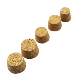 20st Top Dia 18mm till 54mm Wood Cork Lab Test Tube Plug Essential Oil Pudding Liten Glass Bottle Stopper Lid Anpassad