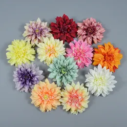 13 cm FALSO CHROSANTHEMUM CABEÇAS DE FLORES FOUX FLORES DO CASAMENTO DO CASAMENTO Decoração Guia da estrada (50pcs)