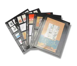 10pcllot Stamps Lines Grid Transparent PVC Album Stamp Album Looseleaf Inners Holders Brak okładki PCCB 230327