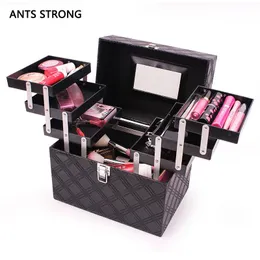 Storage Boxes & Bins Hree Layers Profession Cosmetic Box/Makeup Artist Organization Inishing Box