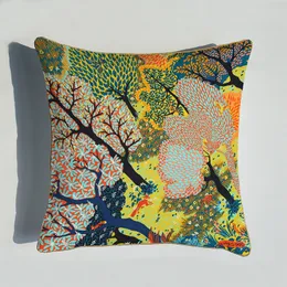 Lyxvarumärke Design Cartoon Soffa Silk Throw Pillow Fashion Pillow Case Char Cushion Cover Home Decoration Pillow
