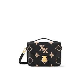 Postman's Single Shoulder Crossbody Pochtt Metis Collection Popular Emed Surface Opening and Stängning Design Girl's Bag