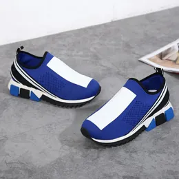 Designer skor sneakers kvinnor män kausal sko beige blå tvättad denim ess gummisulen broderad vintage sneaker storlek 35-46