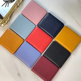 محفظة 2023 Asulike Female Popular Populars Geniue Leather Multi-Function Women Wallet Design Design Man Card Bag G230327