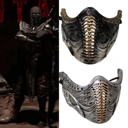 Parti Maskeleri Mortal Kombat Noob Saibot Cosplay Reçine Maskesi Kask Maskeleri Cadılar Bayramı Parti Karnaval Kostüm Sahne 230327