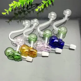 Hookahs New Coloured Skull Football Glass Boiler Wholesale Glass Water Pipes Tobacco Accessories