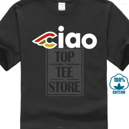 Camisetas masculinas Bicicleta Cinelli Ciao Bikeer Sportive Logo Mentshirt