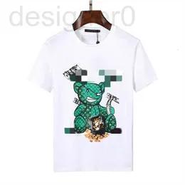 Męskie koszulki popularne 2023 Paris Fashion Week Designer T-shirts Mult-calor Casual Printed High Quality Wzór hip-hopowy Para Nowa rozmiar M-XXXL G33 1L2F