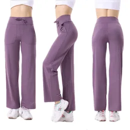 Luu Women Leggingi Designer Tracksuit Nowe powrót do szerokiej nogi spodnie jogi spodnie jogi joga