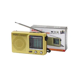 SW AM FM-radio Fullband Plast Nödväder Miniväderradio Handhållen väderradio Batteridrivet för inomhus utomhus