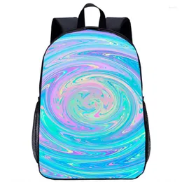 School Bags Colorful Background Backpack Girls Boys Fashion Cool 3D Print Teenager Travel Laptop Bag 17in Kids Schoolbag