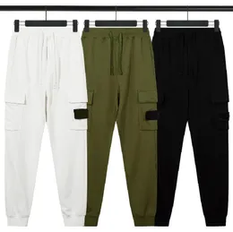 Designer de hip hop calças de moda Moda Patches Men rastreie calça com letras bordando calças de corredor de várias calças de cargo de bolso esportivo 3 cores