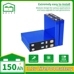 NEW Lifepo4 150Ah Battery 3.2V Rechargeable Lifepo4 Batteri Cells Pack DIY for 12V 24V 48V EV Motorcycle Solar Golf Carts Boats