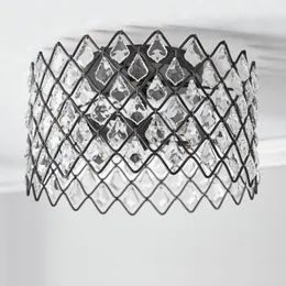 Lampy wiszące światło luksus okrągły czarny kryształowy żyrandol nowoczesny minimalistyczny kreatywny salon jadalnia