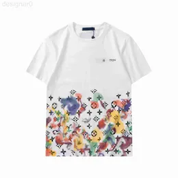 Мужские футболки Популярные буквы T Рубашки Black Fashion Lodesigner Bberry Summer Высококачественный верхний размер с коротким рукавом S-XXL#10 jrvq