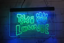 TC1413 LED Strip Lights Sign The Tiki Lounge Bar 3D Engraving Dual Color Free Design Wholesale Retail