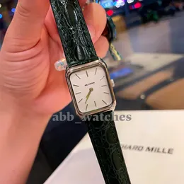 ABB_Watches Womens Watch Automatic Quartz Watches Elegant Luxury Wrist Watch Rectangule Leath