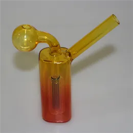 最新のPyrex Thick Glass Bubbler Water Pipe Dab Rig Mini Ghohahs Filter Oil Burner Bong Pipesポータブルドライハーブタバコプレロールローリング