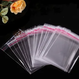 10 PC Gift Wrap Bolsa de celofn plstico OPP autoadhesiva transparente bolsa regalo para galletas pan y comida embalaje joyera ziplo 100Uds Z0327