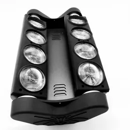 Beam Moving Head LED Spider 8x12W RGBW DMX Etapa Iluminación DJ Spot Mobile para Night Club Disco Party