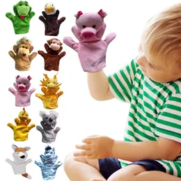 12st 23 cm Animal Plush Finger Puppets Set Children Education Toys Teaching Aids Story Props