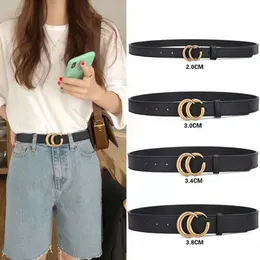Women Fashion Belt Designer Belts Largura de banda de couro de 2,0cm de 3,8cm de qualidade de caixa