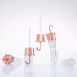 Förvaringsflaskor paraplyform läppglansrör tom flaskglasyrbehållare diy rörskal för lipgloss basgelolja 5,5 ml