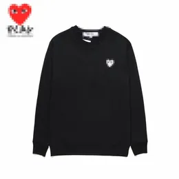 Designer Men's Hoodies Com Des Garcons CDG Sweatshirt PLAY White Heart Crewneck Sweatshirts Brand Black XL New