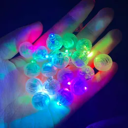 LED Poms Cheer Items 50pcs / lot runde Kugel führte Ballonlichter Mini-Blitzlampen für Laterne Weihnachtshochzeitsfest Dekoration weiß gelb rosa Farbe