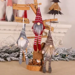 Juldekorationer ornament ansiktslös skog gnome docka mini hem bil dekoration år 2023 tillbehör barn leksaker 1pcchristmas