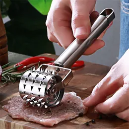 Stainless Steel Meat Tenderizer Chopper Roller Meat Hammer For Steak Knock-Sided Steak Pork Pounders Cooking Kitchen Tools