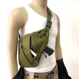 Tactical Multifunctional Concealed Storage Gun Bag Holster Left Right Shoulder Bags Anti theft Tactical