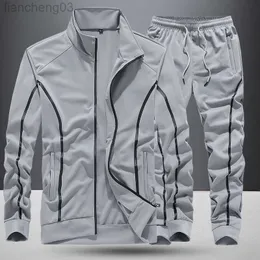 Męskie dresy dla męskich garnitury sportowe męskie zestaw gimnastyczny zestaw biegowy Mężczyznę koszykówki trening fitness Suits ciepłe sportowe dresy męskie 7xl W0328