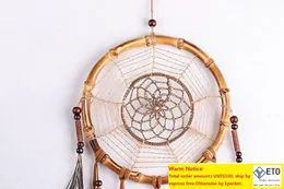 Dreamcatcher Wind Chimes يدويًا شبكة شبكة شمال شمال مع ريشة الجدار معلق Dreamcatcher هدية المنزل Decoratio278p