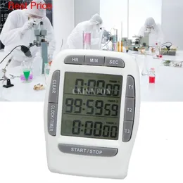 أجهزة توقيت المطبخ 25pcs/Lot 3 Display Channels LCD Digital Kitchen Timer Timer Hight Clock 230328