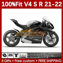 MOTORCYCLE FATINGS para Ducati Street Fighter Panigale V4S V4R V 4 V4 S R 2018-2022 Corpo 167NO.53 V-4S V-4R V4-S V4-R 22 22 2021 2022