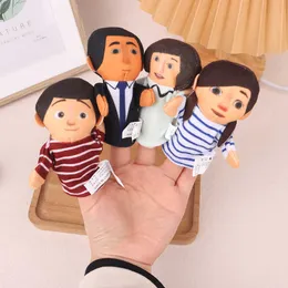 Brinquedos de pelúcia de pelúcia para crianças Puppets de dedo definir fantoches de mão macia crianças sementes de família Puppet de família