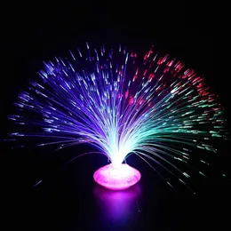 LED Poms Cheer Items Romantisches optisches Nachtlicht Blinklicht für Chrismas Party Decor Luminous Toys Bunte LED-Faser-Nachtlichtlampe