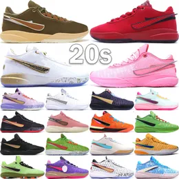 Top Men XX Basketball Scarpe LeBrons 20 NXXT Gen Trainer The Debut South Beast Time Machine Trinity Olive Green University Sneakers Outdoor Red Times 40-46