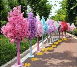Fiori decorativi Ghirlande di fiori artificiali 150 cm Fiori di ciliegio Centro commerciale per matrimoni Strada Celebrazione Cestino Cerimonia di apertura Puntelli
