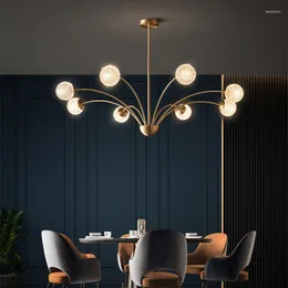 Люстры все медная лампа гостиная светодиодная лампа роскошная спальня ресторан творческий зал личности простал