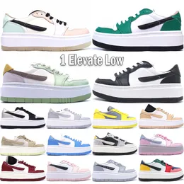 Top 1 Elevate Low LV8D Basketball Shoes For Men Women Designer Jumpmans 1s Wolf Grey Bred White Onyx University Blue Lucky Green Outdoor Sneakers Size 36-45