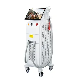 Directly effect diode laser hair removal machine 3 wavelength 808nm 755nm 1064nm Trio Lazer alexandrite remove hairs Equipment two handles 1600w and 1200w