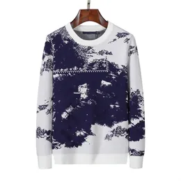 Europa Kobiet Mens Designer Swatters Retro Classic Luxury Bluza Mężczyzn Letter Splash Ink Graffiti Sweater Okrągła szyja Wygodna ciepła skocz